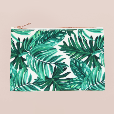 Palm Leaf Cosmetic Bag